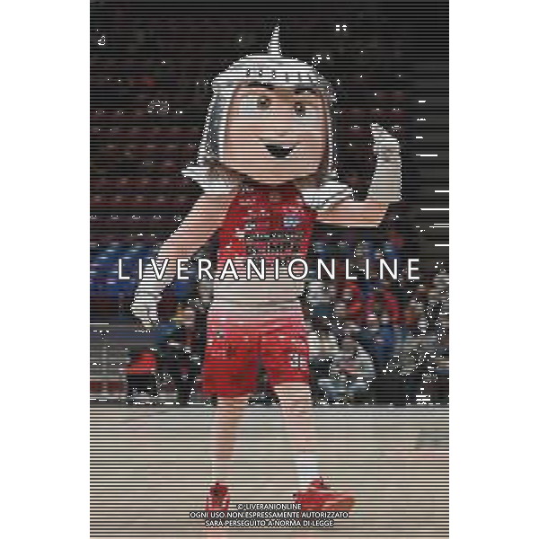 © TVRG Fiero Guerriero mascotte dell\'Olimpia Milano AX Armani Exchange Milano vs Zalgiris Kaunas Turkish Airlines EuroLeague - 23a giornata regular season Assago (MI) 28-01-2022 Mediolanum Forum foto Roberto Garavaglia/ag. Aldo Liverani sas