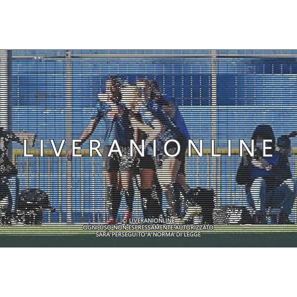 ¬© TVRG esultanza Inter dopo il gol dell\'1 a 0 Ajara Nchout (Inter) Inter Milano Women vs Juventus Women Coppa Italia femminile - quarti di finale gara di andata Lecco 30-01-2022 Stadio Mario Rigamonti foto Roberto Garavaglia/ag. Aldo Liverani sas