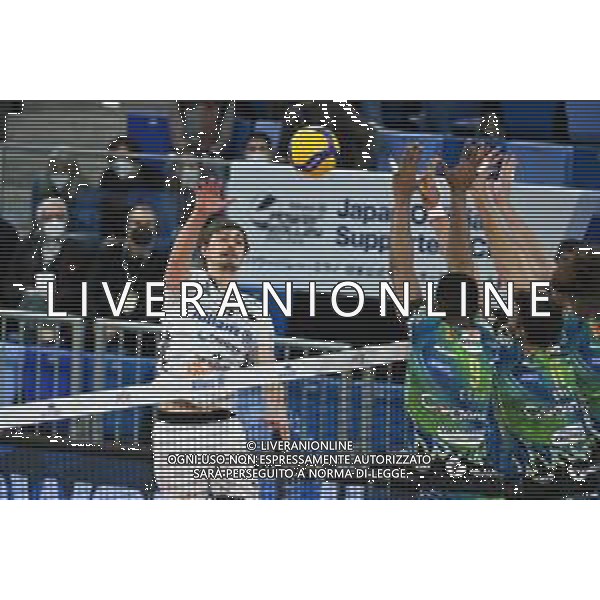 ¬© TVRG Jean Patry (Milano) Allianz Milano vs Sir Safety Conad Perugia Campionato SuperLega Credem Banca - 19a giornata Milano 30-01-2022 Allianz Cloud PalaLido foto Roberto Garavaglia/ag. Aldo Liverani sas/AGENZIA ALDO LIVERANI SAS
