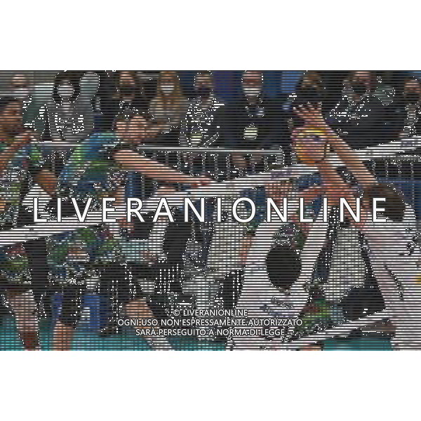 © TVRG Stefano Mengozzi (Perugia) Allianz Milano vs Sir Safety Conad Perugia Campionato SuperLega Credem Banca - 19a giornata Milano 30-01-2022 Allianz Cloud PalaLido foto Roberto Garavaglia/ag. Aldo Liverani sas/AGENZIA ALDO LIVERANI SAS