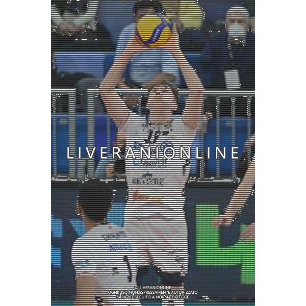 © TVRG Paolo Porro (Perugia) Allianz Milano vs Sir Safety Conad Perugia Campionato SuperLega Credem Banca - 19a giornata Milano 30-01-2022 Allianz Cloud PalaLido foto Roberto Garavaglia/ag. Aldo Liverani sas/AGENZIA ALDO LIVERANI SAS