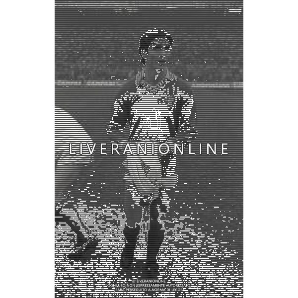RETROSPETTIVA PAOLO ROSSI CALCIATORE NELLA FOTO PAOLO ROSSI CON LA MAGLIA DEL PERUGIA CALCIO NELL\'ANNO 1979-1980 AG ALDO LIVERANI SAS