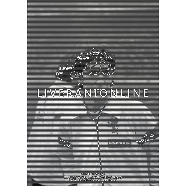 RETROSPETTIVA PAOLO ROSSI CALCIATORE NELLA FOTO PAOLO ROSSI CON LA MAGLIA DEL PERUGIA CALCIO NELL\'ANNO 1979-1980 AG ALDO LIVERANI SAS