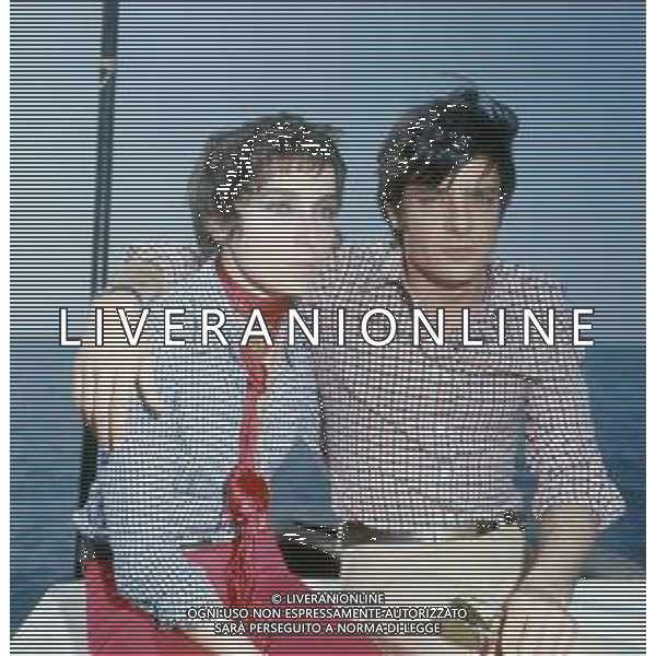 RETROSPETTIVA GIANCARLO GIANNINI ATTORE NELLA FOTO GIANCARLO GIANNINI CON LA MOGLIE LIVIA GIAMPALMO A CANNES NELL\'ANNO 1973 AG ALDO LIVERANI SAS 