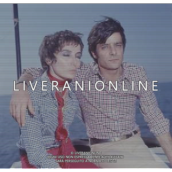 RETROSPETTIVA GIANCARLO GIANNINI ATTORE NELLA FOTO GIANCARLO GIANNINI CON LA MOGLIE LIVIA GIAMPALMO A CANNES NELL\'ANNO 1973 AG ALDO LIVERANI SAS 