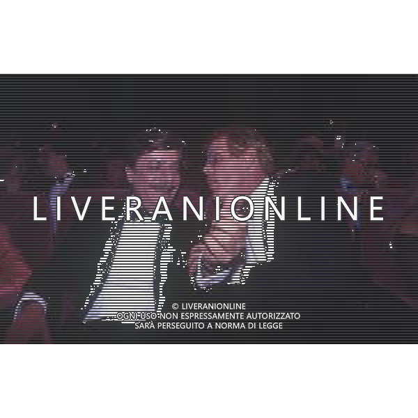 RETROSPETTIVA GIANCARLO GIANNINI ATTORE NELLA FOTO GIANCARLO GIANNINI E NICK NOLTE NELL\'ANNO 1989 AG ALDO LIVERANI SAS