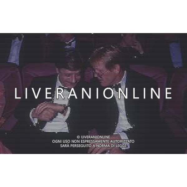 RETROSPETTIVA GIANCARLO GIANNINI ATTORE NELLA FOTO GIANCARLO GIANNINI E NICK NOLTE NELL\'ANNO 1989 AG ALDO LIVERANI SAS