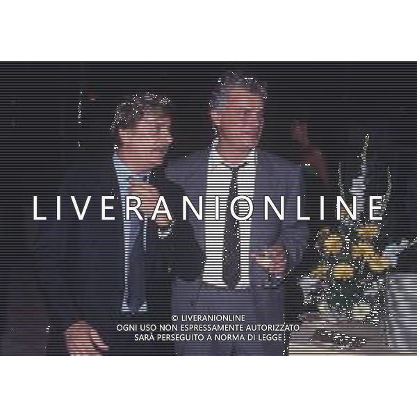 RETROSPETTIVA GIANCARLO GIANNINI ATTORE NELLA FOTO GIANCARLO GIANNINI CON MICHELE PLACIDO NELL\'ANNO 1989  AG ALDO LIVERANI SAS 