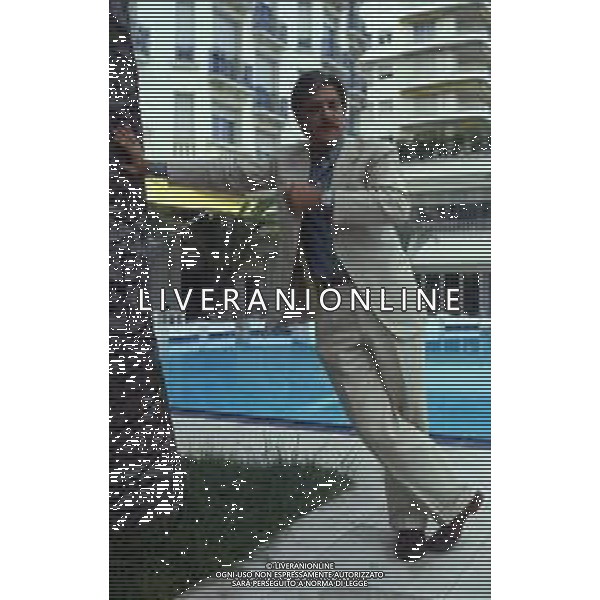 RETROSPETTIVA GIANCARLO GIANNINI ATTORE NELLA FOTO GIANCARLO GIANNINI NELL\'ANNO 1985 A CANNES AG ALDO LIVERANI SAS  
