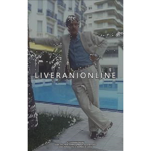 RETROSPETTIVA GIANCARLO GIANNINI ATTORE NELLA FOTO GIANCARLO GIANNINI NELL\'ANNO 1985 A CANNES AG ALDO LIVERANI SAS  