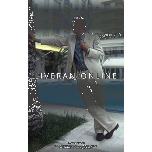 RETROSPETTIVA GIANCARLO GIANNINI ATTORE NELLA FOTO GIANCARLO GIANNINI NELL\'ANNO 1985 A CANNES AG ALDO LIVERANI SAS  