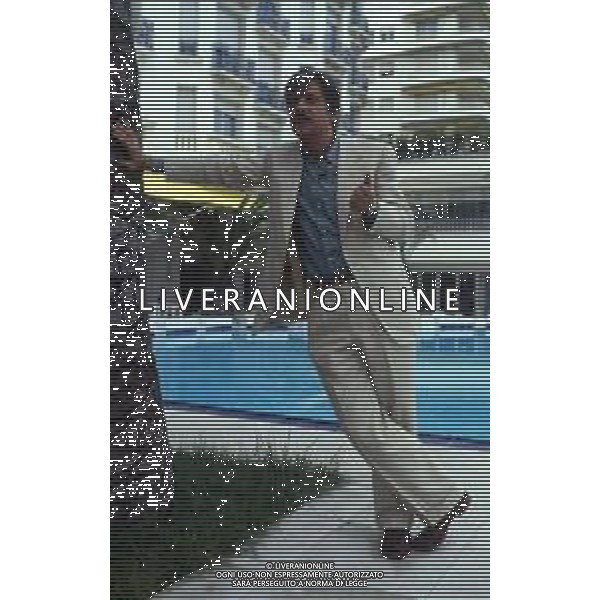 RETROSPETTIVA GIANCARLO GIANNINI ATTORE NELLA FOTO GIANCARLO GIANNINI NELL\'ANNO 1985 A CANNES AG ALDO LIVERANI SAS  