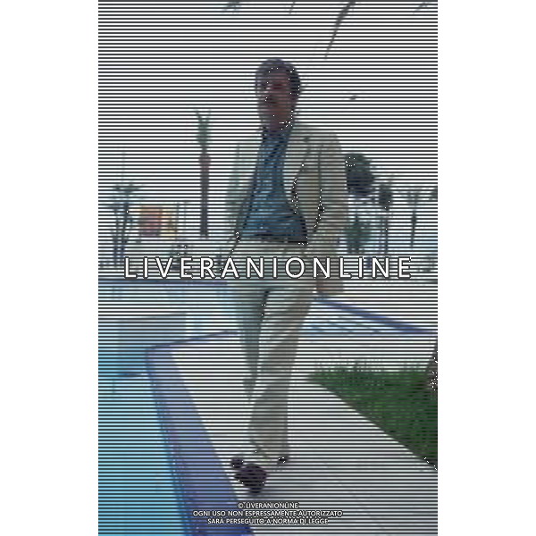 RETROSPETTIVA GIANCARLO GIANNINI ATTORE NELLA FOTO GIANCARLO GIANNINI NELL\'ANNO 1985 A CANNES AG ALDO LIVERANI SAS  