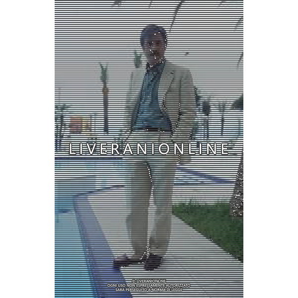 RETROSPETTIVA GIANCARLO GIANNINI ATTORE NELLA FOTO GIANCARLO GIANNINI NELL\'ANNO 1985 A CANNES AG ALDO LIVERANI SAS  