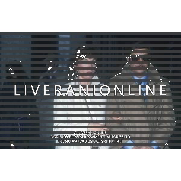 RETROSPETTIVA GIANCARLO GIANNINI ATTORE NELLA FOTO GIANCARLO GIANNINI CON MARIANGELA MELATO NELL\'ANNO 1982 A MILANO TERRAZZA MARTINI AG ALDO LIVERANI SAS