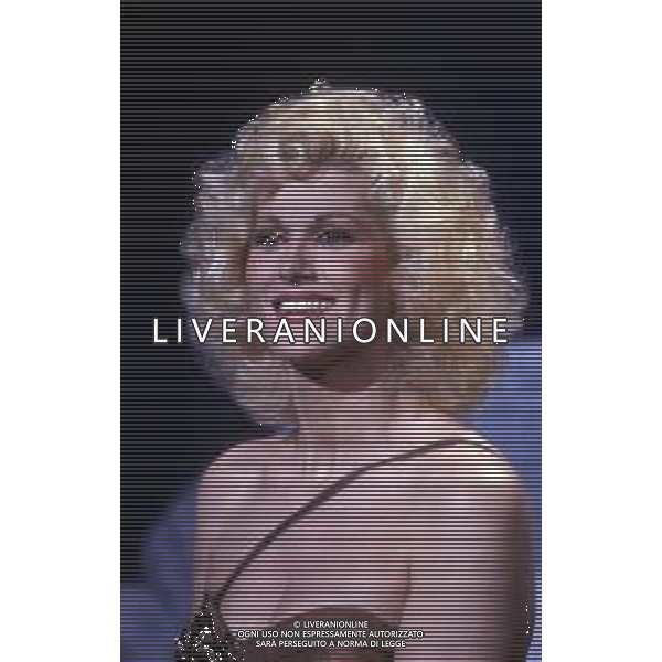 RETROSPETTIVA MINNIE MINOPRIO PSEUDONIMO DI VIRGINIA ANNE MINOPRIO ATTRICE NELLA FOTO MINNIE MINOPRIO NELL\'ANNO 1986 AG ALDO LIVERANI SAS 