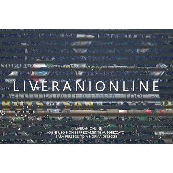 striscioni dei tifosi inter per Jose\' Mourinho Inter vs Roma Coppa Italia Frecciarossa - quarti di finale Milano 08-02-2022 Stadio Giuseppe Meazza - San Siro foto Roberto Garavaglia/ag. Aldo Liverani sas /AGENZIA ALDO LIVERANI SAS