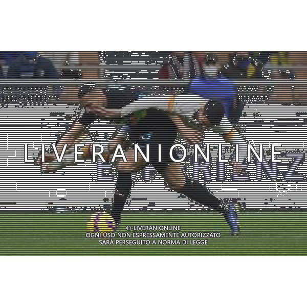 Danilo D\'Ambrosio (Inter) e Matias Vina (Roma) Inter vs Roma Coppa Italia Frecciarossa - quarti di finale Milano 08-02-2022 Stadio Giuseppe Meazza - San Siro foto Roberto Garavaglia/ag. Aldo Liverani sas /AGENZIA ALDO LIVERANI SAS