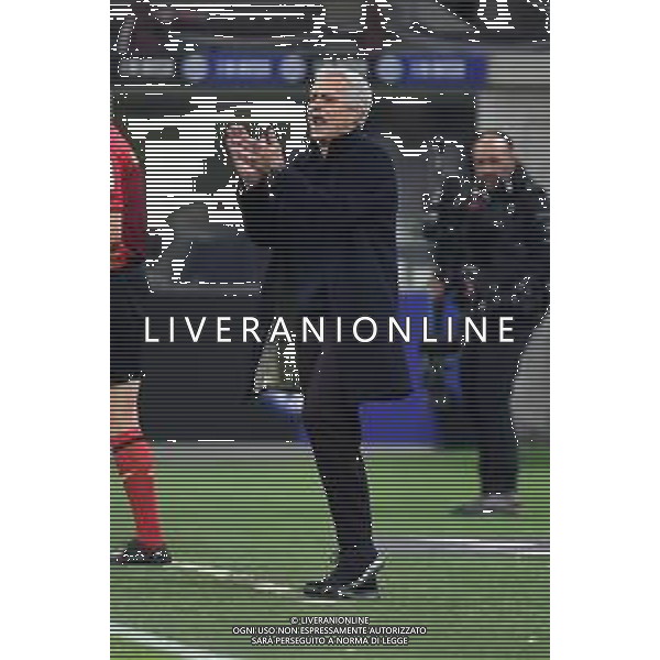 Jose\' Mourinho allenatore Roma Inter vs Roma Coppa Italia Frecciarossa - quarti di finale Milano 08-02-2022 Stadio Giuseppe Meazza - San Siro foto Roberto Garavaglia/ag. Aldo Liverani sas /AGENZIA ALDO LIVERANI SAS