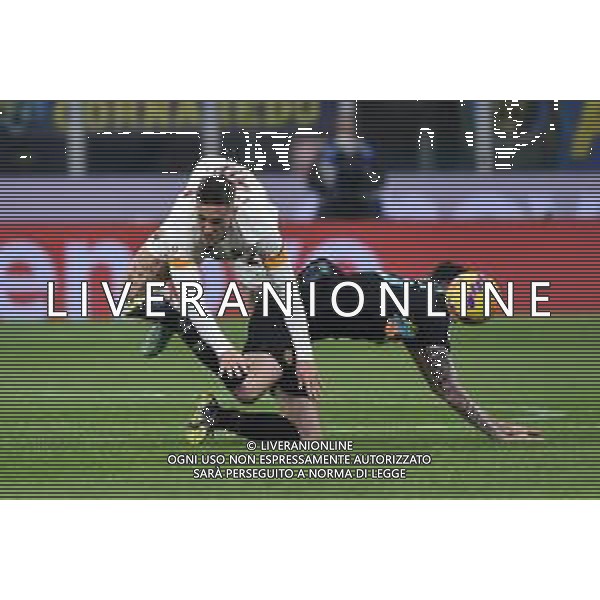 Nicolo\' Zaniolo (Roma) Inter vs Roma Coppa Italia Frecciarossa - quarti di finale Milano 08-02-2022 Stadio Giuseppe Meazza - San Siro foto Roberto Garavaglia/ag. Aldo Liverani sas /AGENZIA ALDO LIVERANI SAS