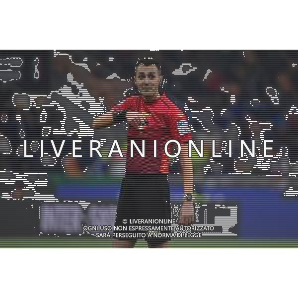 l\'arbitro Marco Di Bello di Brindisi Inter vs Roma Coppa Italia Frecciarossa - quarti di finale Milano 08-02-2022 Stadio Giuseppe Meazza - San Siro foto Roberto Garavaglia/ag. Aldo Liverani sas /AGENZIA ALDO LIVERANI SAS