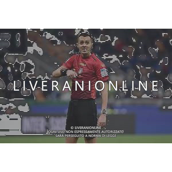 l\'arbitro Marco Di Bello di Brindisi Inter vs Roma Coppa Italia Frecciarossa - quarti di finale Milano 08-02-2022 Stadio Giuseppe Meazza - San Siro foto Roberto Garavaglia/ag. Aldo Liverani sas /AGENZIA ALDO LIVERANI SAS