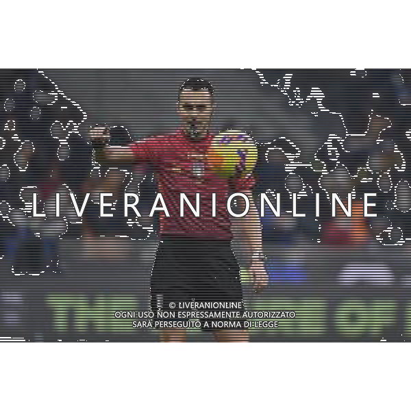 l\'arbitro Marco Di Bello di Brindisi Inter vs Roma Coppa Italia Frecciarossa - quarti di finale Milano 08-02-2022 Stadio Giuseppe Meazza - San Siro foto Roberto Garavaglia/ag. Aldo Liverani sas /AGENZIA ALDO LIVERANI SAS