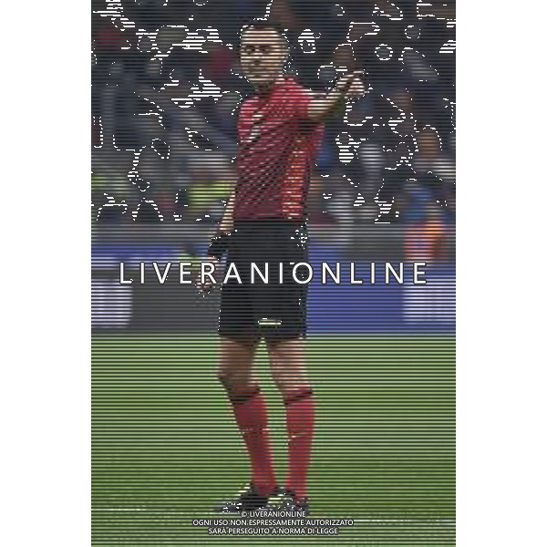 l\'arbitro Marco Di Bello di Brindisi Inter vs Roma Coppa Italia Frecciarossa - quarti di finale Milano 08-02-2022 Stadio Giuseppe Meazza - San Siro foto Roberto Garavaglia/ag. Aldo Liverani sas /AGENZIA ALDO LIVERANI SAS