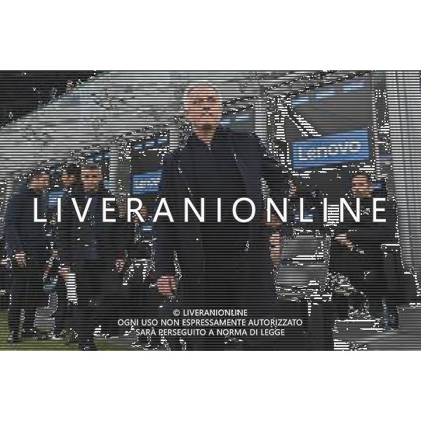 Jose\' Mourinho allenatore Roma Inter vs Roma Coppa Italia Frecciarossa - quarti di finale Milano 08-02-2022 Stadio Giuseppe Meazza - San Siro foto Roberto Garavaglia/ag. Aldo Liverani sas /AGENZIA ALDO LIVERANI SAS