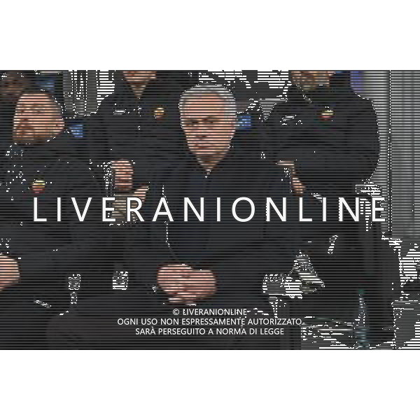 Jose\' Mourinho allenatore Roma Inter vs Roma Coppa Italia Frecciarossa - quarti di finale Milano 08-02-2022 Stadio Giuseppe Meazza - San Siro foto Roberto Garavaglia/ag. Aldo Liverani sas /AGENZIA ALDO LIVERANI SAS