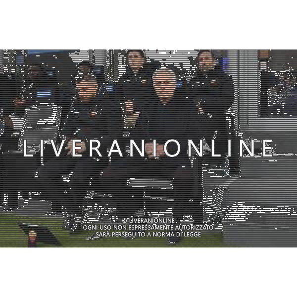 Jose\' Mourinho allenatore Roma Inter vs Roma Coppa Italia Frecciarossa - quarti di finale Milano 08-02-2022 Stadio Giuseppe Meazza - San Siro foto Roberto Garavaglia/ag. Aldo Liverani sas /AGENZIA ALDO LIVERANI SAS