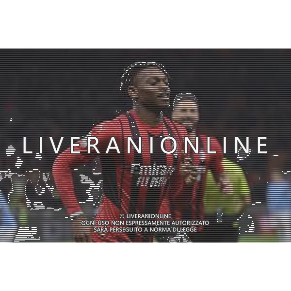 Rafael Leao (Milan) esulta dopo il gol dell\'1 a 0 Milan vs Lazio Coppa Italia Frecciarossa - quarti di finale Milano 09-02-2022 Stadio Giuseppe Meazza - San Siro foto Roberto Garavaglia/ag. Aldo Liverani sas /AGENZIA ALDO LIVERANI SAS