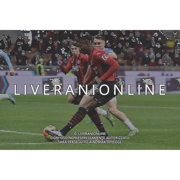 Rafael Leao (Milan) serve a Olivier Giroud (Milan) l\'assist per il gol del 2 a 0 Milan vs Lazio Coppa Italia Frecciarossa - quarti di finale Milano 09-02-2022 Stadio Giuseppe Meazza - San Siro foto Roberto Garavaglia/ag. Aldo Liverani sas /AGENZIA ALDO LIVERANI SAS
