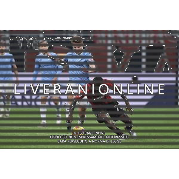 Ciro Immobile (Lazio) e Franck Kessie (Milan) Milan vs Lazio Coppa Italia Frecciarossa - quarti di finale Milano 09-02-2022 Stadio Giuseppe Meazza - San Siro foto Roberto Garavaglia/ag. Aldo Liverani sas /AGENZIA ALDO LIVERANI SAS