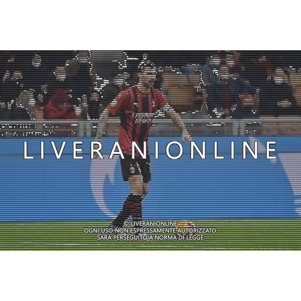 Alessio Romagnoli (Milan) Milan vs Lazio Coppa Italia Frecciarossa - quarti di finale Milano 09-02-2022 Stadio Giuseppe Meazza - San Siro foto Roberto Garavaglia/ag. Aldo Liverani sas
