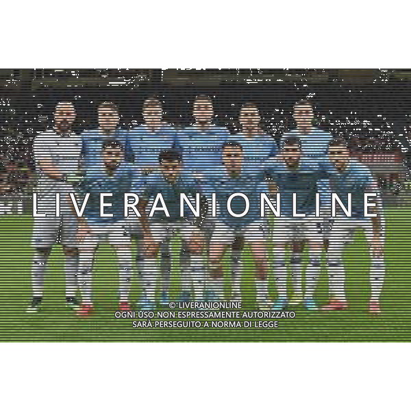 la formazione della Lazio, in piedi da SX Jose\' Reina, Ciro Immobile, Toma Basic, Sergej Milinkovic-Savic, Luiz Felipe e Adam Marusic; in basso da SX Elseid Hysaj, Felipe Anderson, Patric, Danilo Castaldi e Mattia Zaccagni Milan vs Lazio Coppa Italia Frecciarossa - quarti di finale Milano 09-02-2022 Stadio Giuseppe Meazza - San Siro foto Roberto Garavaglia/ag. Aldo Liverani sas