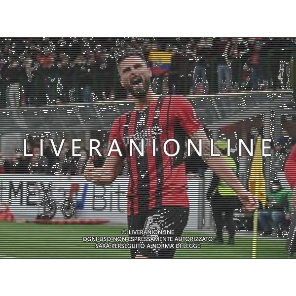 Olivier Giroud (Milan) esulta dopo il gol del 3 a 0 Milan vs Lazio Coppa Italia Frecciarossa - quarti di finale Milano 09-02-2022 Stadio Giuseppe Meazza - San Siro foto Roberto Garavaglia/ag. Aldo Liverani sas