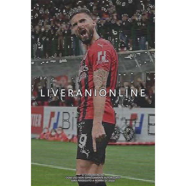 Olivier Giroud (Milan) esulta dopo il gol del 3 a 0 Milan vs Lazio Coppa Italia Frecciarossa - quarti di finale Milano 09-02-2022 Stadio Giuseppe Meazza - San Siro foto Roberto Garavaglia/ag. Aldo Liverani sas