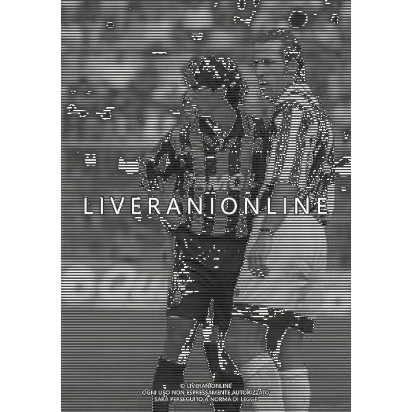 11-09-1994 BERGAMO CAMPIONATO DI CALCIO SEIE B ATALANTA -ASCOLI 1-0 NELLA FOTO FEDERICO PISANI-LUCA MARCATO AG ALDO LIVERANI SAS