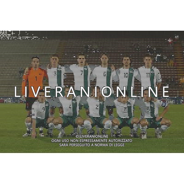 vicenza 07-10-2005 qualificazioni campionato europeo under 21 2004-06 Italia Slovenia nella foto formazione della Slovenia under 21 PH. Filippo Venezia-Ag.Aldo Liverani