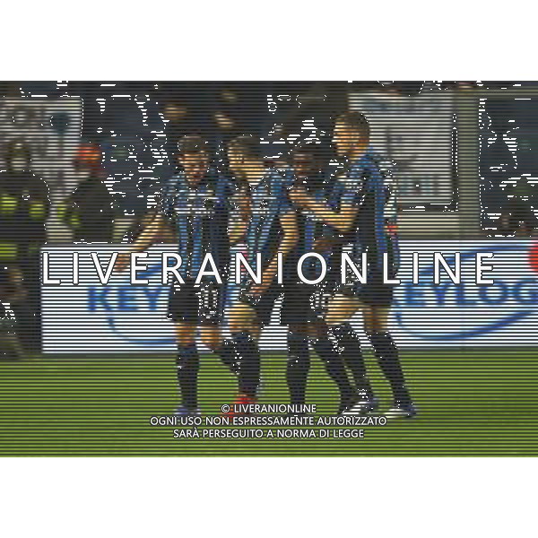 Atalanta-Fiorentina Coppa Italia Frecciarossa 2021/2022 Quarti di finale Bergamo, 10 Febbraio 2022 Nella foto: Davide Zappacosta esulta dopo il gol dell\'1-1 Ph. Soli - Ag. Aldo Liverani/AGENZIA ALDO LIVERANI SAS