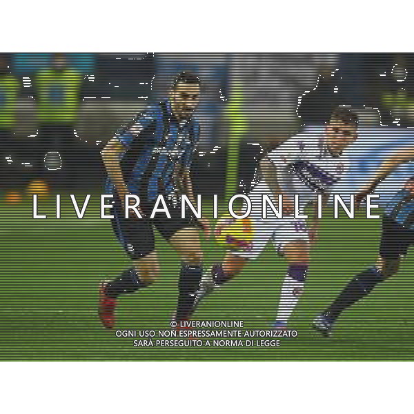 Atalanta-Fiorentina Coppa Italia Frecciarossa 2021/2022 Quarti di finale Bergamo, 10 Febbraio 2022 Nella foto: Davide Zappacosta e Lucas Torreira Ph. Soli - Ag. Aldo Liverani/AGENZIA ALDO LIVERANI SAS