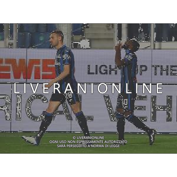 Atalanta-Fiorentina Coppa Italia Frecciarossa 2021/2022 Quarti di finale Bergamo, 10 Febbraio 2022 Nella foto: Jeremie Boga esulta dopo il gol del 2-1 Ph. Soli - Ag. Aldo Liverani/AGENZIA ALDO LIVERANI SAS