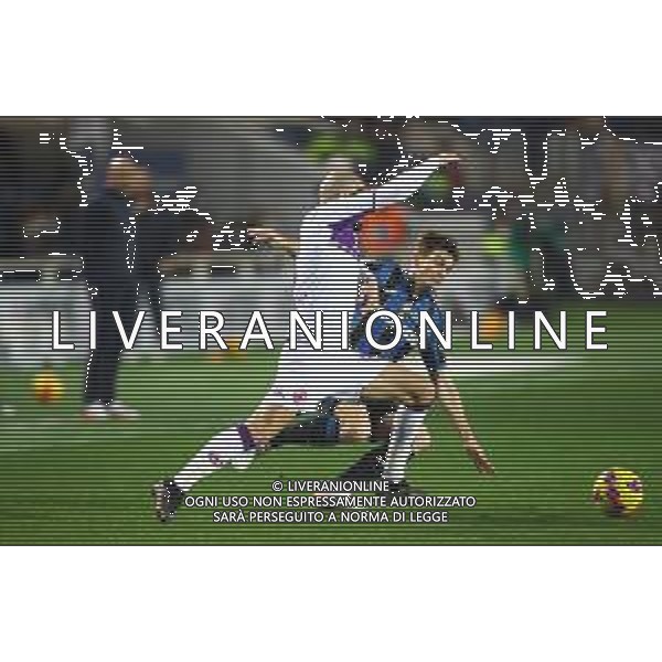 Atalanta-Fiorentina Coppa Italia Frecciarossa 2021/2022 Quarti di finale Bergamo, 10 Febbraio 2022 Nella foto: Marten de Roon e Riccardo Saponara Ph. Soli - Ag. Aldo Liverani/AGENZIA ALDO LIVERANI SAS