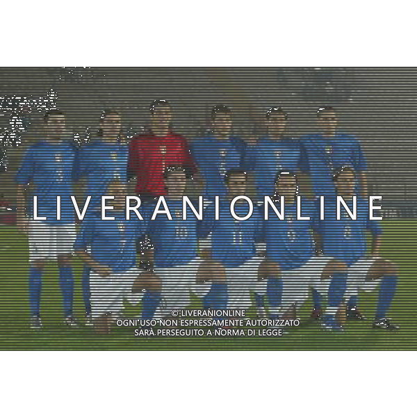 vicenza 07-10-2005 qualificazioni campionato europeo under 21 2004-06 Italia Slovenia nella foto formazione dell\'italia PH. Filippo Venezia-Ag.Aldo Liverani