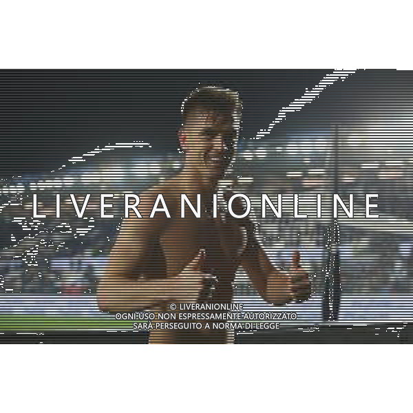 Atalanta-Fiorentina Coppa Italia Frecciarossa 2021/2022 Quarti di finale Bergamo, 10 Febbraio 2022 Nella foto: Krzysztof Piatek esulta a fine gara Ph. Soli - Ag. Aldo Liverani/AGENZIA ALDO LIVERANI SAS