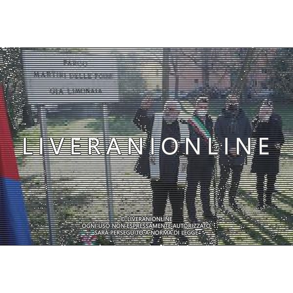 IMOLA 10 02 2022 PARCO MARTIRI DELLE FOIBE GIA\' LIMONAIA NELLA FOTO BENEDIZIONE DEL VESCOVO DI IMOLA MONS GIOVANNI MOSCIATTI ©SANNA/AGENZIA ALDO LIVERANI SAS