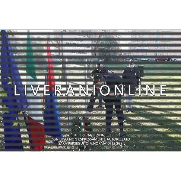 IMOLA 10 02 2022 PARCO MARTIRI DELLE FOIBE GIA\' LIMONAIA NELLA FOTO SINDACO MARCO PANIERI E COLONELLO FRANCO CAMAGGI ©SANNA/AGENZIA ALDO LIVERANI SAS