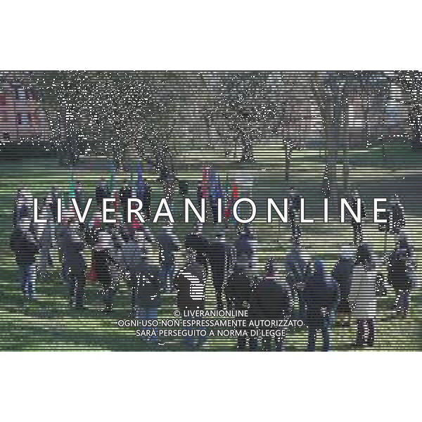 IMOLA 10 02 2022 PARCO MARTIRI DELLE FOIBE GIA\' LIMONAIA NELLA FOTO CERIMONIA PER IL GIORNO DEL RICORDO CON SINDACO MARCO PANIERI VESCOVO GIOVANNI MOSCIATTI FORZE DEL ORDINE E ASSOCIAZIONE D\'ARMA ©SANNA/AGENZIA ALDO LIVERANI SAS