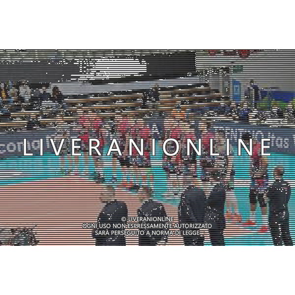 Lorena Bonapace/LMedia - Itas Trentino vs Sir Sicoma Monini Perugia - CEV Champions League volleyball match 2021/2022 February 10 2022 - BLM Group Arena Trento, Italy Itas Trentino vs Sir Sicoma Monini Perugia Photo showing: Sir Sicoma Monini Perugia @Lorena Bonapace/LiveMedia /AGENZIA ALDO LIVERANI SAS